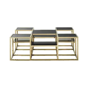 York Cube Coffee Table - Gold by Gallery Direct, a Coffee Table for sale on Style Sourcebook