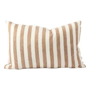 Santi Feather Fill Cushion 60x40cm in White / Nutmeg by OzDesignFurniture, a Cushions, Decorative Pillows for sale on Style Sourcebook