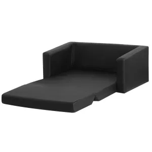 Keezi Kids Sofa 2 Seater Chair Children Flip Open Couch Armchair Black by Kid Topia, a Kids Sofas & Chairs for sale on Style Sourcebook