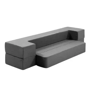 Giselle Bedding Folding Foam Sofa Bed Chair Grey by Kid Topia, a Kids Sofas & Chairs for sale on Style Sourcebook