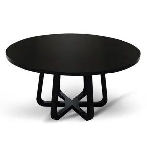 Vanya 1.5m Round Dining Table - Full Black by Interior Secrets - AfterPay Available by Interior Secrets, a Dining Tables for sale on Style Sourcebook