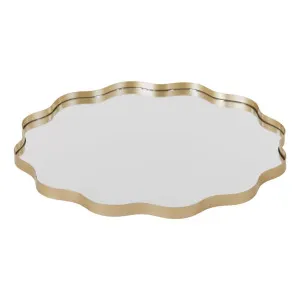 Ripple Mirror Tray 45.2x2cm in Gold by OzDesignFurniture, a Trays for sale on Style Sourcebook