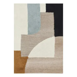 Summit Elroy Rug 200x290cm in Cream/Beige/Black by OzDesignFurniture, a Contemporary Rugs for sale on Style Sourcebook