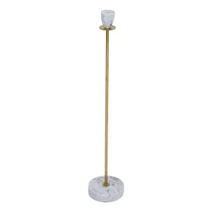 Zoe Candleholder 12x60cm in White / Gold by OzDesignFurniture, a Candles for sale on Style Sourcebook