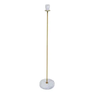 Zoe Candleholder 15x80cm in White / Gold by OzDesignFurniture, a Candles for sale on Style Sourcebook