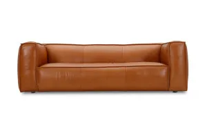 Linden Leather 3.5 Seat Sofa, Ranch Tan, by Lounge Lovers by Lounge Lovers, a Sofas for sale on Style Sourcebook