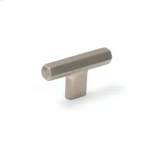 Momo Hendrix T Knob in Dull Brushed Nickel by Momo Handles, a Cabinet Hardware for sale on Style Sourcebook