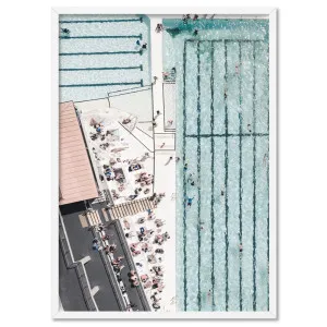 Bondi Icebergs from Above | Pastels - Art Print by Print and Proper, a Prints for sale on Style Sourcebook