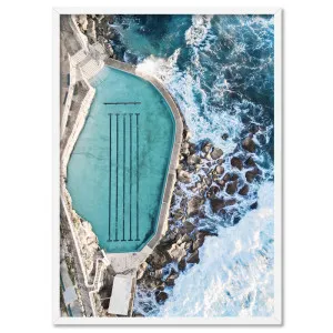 Bronte Rock Pool Aerial I - Art Print by Print and Proper, a Prints for sale on Style Sourcebook