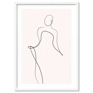 Female Pose Line Art III - Art Print by Print and Proper, a Prints for sale on Style Sourcebook