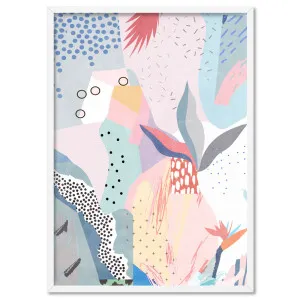 Abstract Geo Pastel Gardens I - Art Print by Print and Proper, a Prints for sale on Style Sourcebook