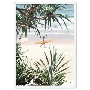 Byron Wategos Beach Palm View II - Art Print by Print and Proper, a Prints for sale on Style Sourcebook