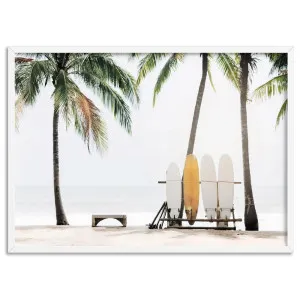 Hawaii Surfboards & Palms - Art Print by Print and Proper, a Prints for sale on Style Sourcebook