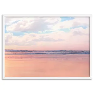 Pastel Candy Beach Horizon - Art Print by Print and Proper, a Prints for sale on Style Sourcebook