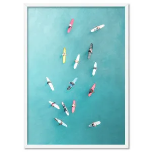 Aerial Ocean Surfers II - Art Print by Print and Proper, a Prints for sale on Style Sourcebook