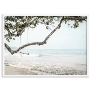 Swing by the Beach - Art Print by Print and Proper, a Prints for sale on Style Sourcebook
