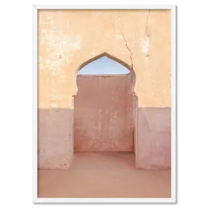 Moroccan Arch Doorway in the Desert - Art Print by Print and Proper, a Prints for sale on Style Sourcebook