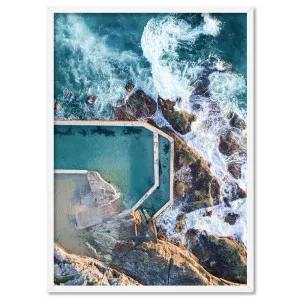 South Curl Curl Rock Pool - Art Print by Print and Proper, a Prints for sale on Style Sourcebook