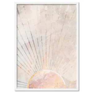 Boho Rising Sun Illustration - Art Print by Print and Proper, a Prints for sale on Style Sourcebook