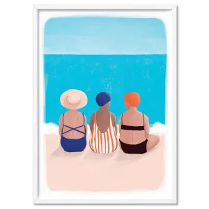 Bondi Beach Gang Illustration - Art Print by Maja Tomljanovic by Print and Proper, a Prints for sale on Style Sourcebook