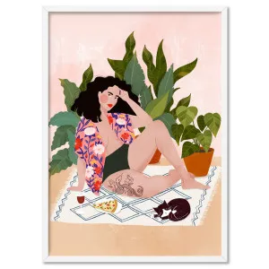 Sunday Chill Day Illustration - Art Print by Maja Tomljanovic by Print and Proper, a Prints for sale on Style Sourcebook