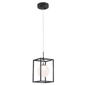 Franco Metal & Glass Pendant Light, 1 Light, Style A by Vencha Lighting, a Pendant Lighting for sale on Style Sourcebook