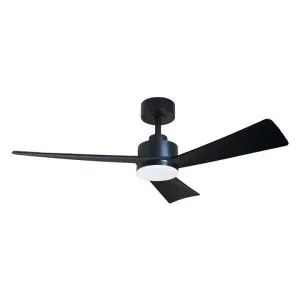 Bronte DC Ceiling Fan with CCT LED Light, 132cm/52'', Black by Vencha Lighting, a Ceiling Fans for sale on Style Sourcebook