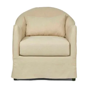 Ville Linen Slip Cover Armchair, Beige by Florabelle, a Chairs for sale on Style Sourcebook