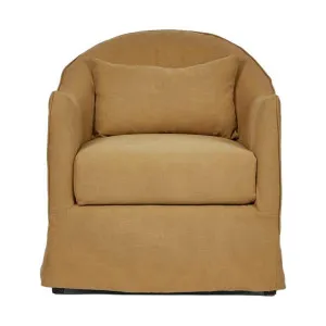 Ville Linen Slip Cover Armchair, Nutmeg by Florabelle, a Chairs for sale on Style Sourcebook