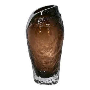 Rook Glass Vase, Large, Amber by Florabelle, a Vases & Jars for sale on Style Sourcebook