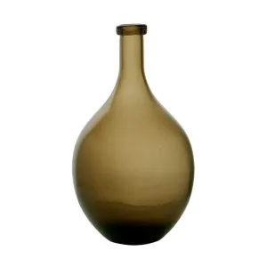 Valencia Glass Bottle, Small, Olive by Florabelle, a Vases & Jars for sale on Style Sourcebook