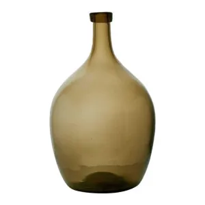 Valencia Glass Bottle, Large, Olive by Florabelle, a Vases & Jars for sale on Style Sourcebook