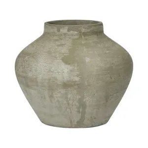 Landis Fiber Stone Pot Vase, Medium, Grey by Florabelle, a Vases & Jars for sale on Style Sourcebook