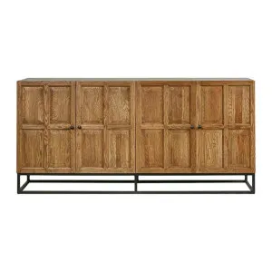 Sierra Oak Timber & Iron 4 Door Buffet Table, 180cm by Florabelle, a Sideboards, Buffets & Trolleys for sale on Style Sourcebook