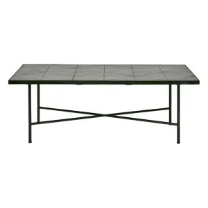 Sheffield Ceramic Tiled Iron Outdoor Coffee Table, 120cm by Florabelle, a Tables for sale on Style Sourcebook
