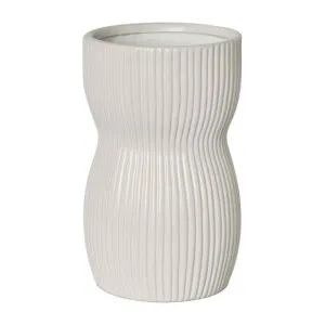 Austin Ceramic Vase, Medium, White by Florabelle, a Vases & Jars for sale on Style Sourcebook