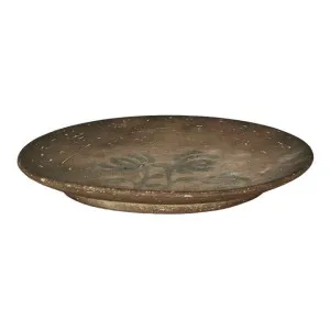Mae Terracotta Decor Plate, Large, Brown by Florabelle, a Decorative Plates & Bowls for sale on Style Sourcebook