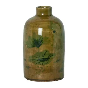 Mae Terracotta Bud Vase, Medium, Green by Florabelle, a Vases & Jars for sale on Style Sourcebook