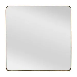 Osmond Metal Frame Square Wall Mirror, 100cm, Burnt Gold by Florabelle, a Mirrors for sale on Style Sourcebook