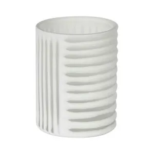 Hollis Glass Cylinder Vase, Small, White by Florabelle, a Vases & Jars for sale on Style Sourcebook