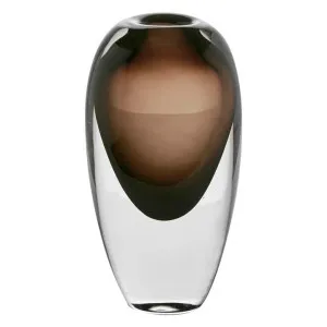 Jaylen Glass Tall Vase, Amber by Florabelle, a Vases & Jars for sale on Style Sourcebook