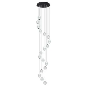 Langdon LED Cluster Pendant Light, 15 Light, 3000K, Black by Vencha Lighting, a Pendant Lighting for sale on Style Sourcebook