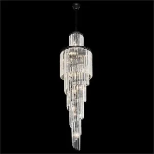 Chanel Crystal Glass Spiral Droplet Pendant Light, Small, Black by Vencha Lighting, a Pendant Lighting for sale on Style Sourcebook