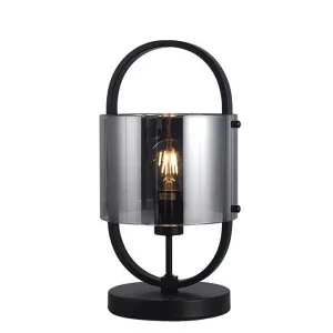 Dynamic Glass & Metal Table Lamp, Black by Vencha Lighting, a Table & Bedside Lamps for sale on Style Sourcebook