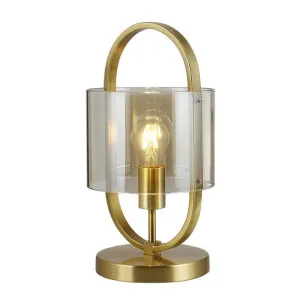 Dynamic Glass & Metal Table Lamp, Gold by Vencha Lighting, a Table & Bedside Lamps for sale on Style Sourcebook