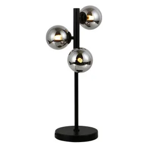 Midday Glass & Metal Table Lamp, Black by Vencha Lighting, a Table & Bedside Lamps for sale on Style Sourcebook