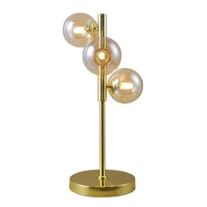 Midday Glass & Metal Table Lamp, Gold by Vencha Lighting, a Table & Bedside Lamps for sale on Style Sourcebook