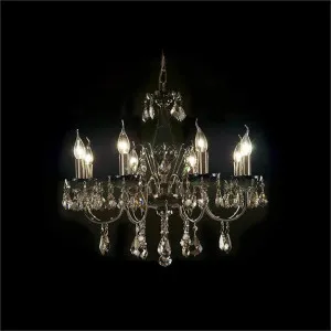 Basel Asfour Crystal Chandelier, 8 Arm, Black by Vencha Lighting, a Chandeliers for sale on Style Sourcebook