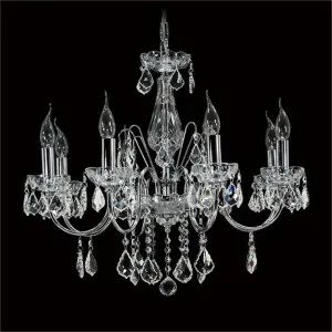 Basel Asfour Crystal Chandelier, 8 Arm, Chrome by Vencha Lighting, a Chandeliers for sale on Style Sourcebook