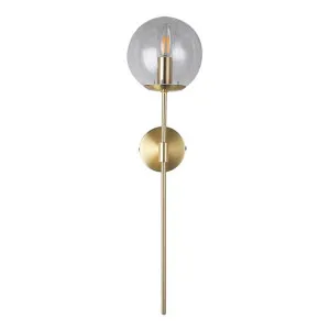 Merci Glass & Metal Wall Light, Gold / Cognac by Vencha Lighting, a Wall Lighting for sale on Style Sourcebook